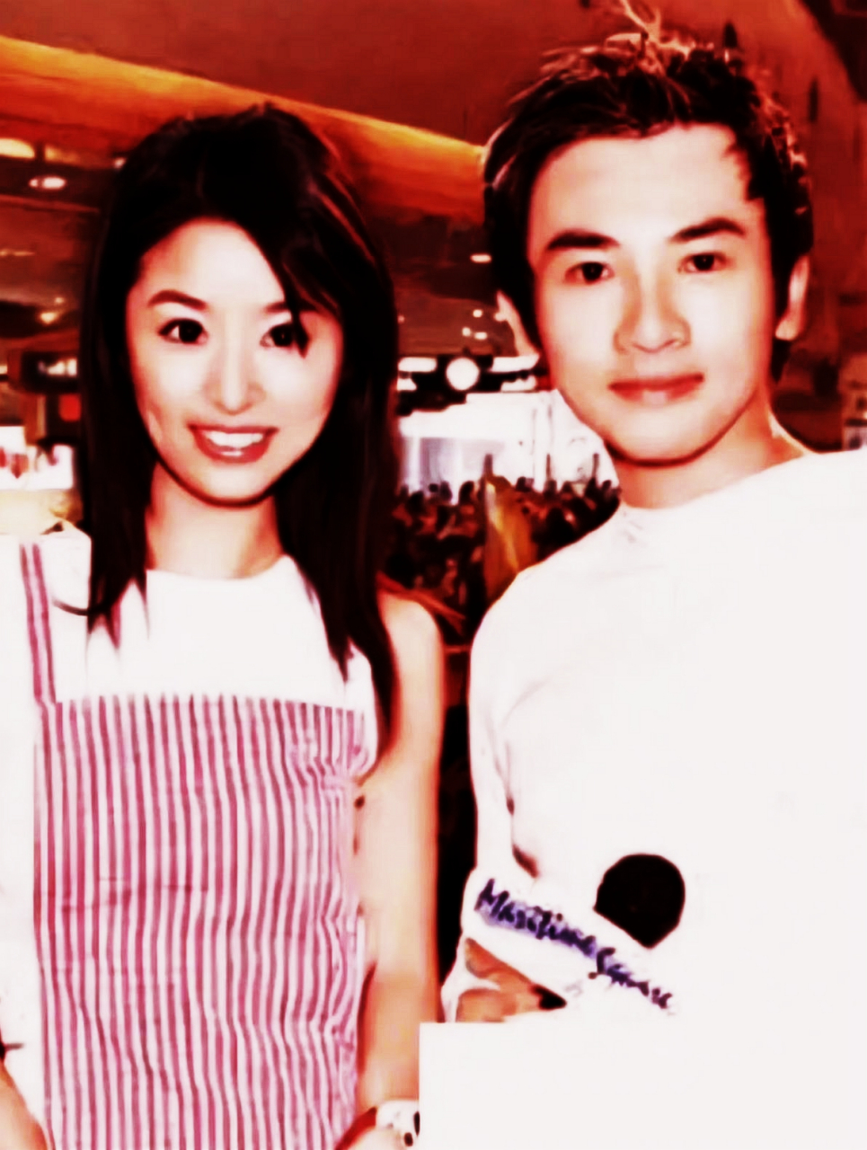 林心如和苏有朋20年前的合影,好年轻!