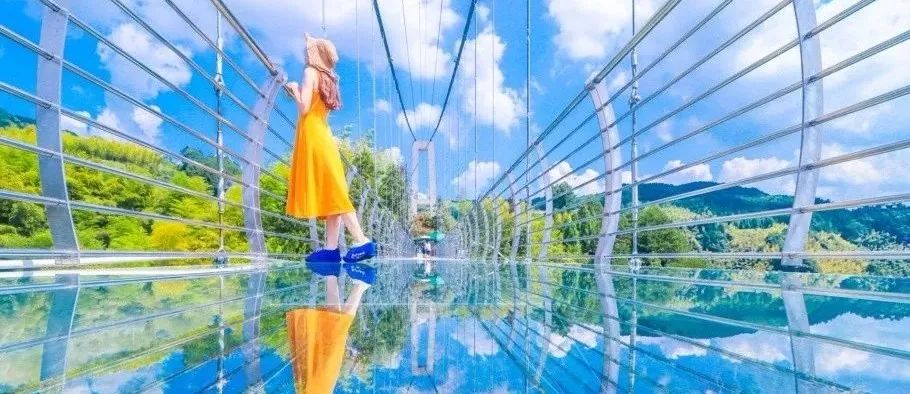 浔龙河樱花谷玻璃桥图片