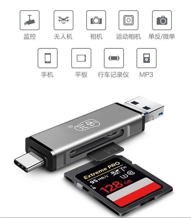 限時秒殺44.8元 川宇usb3.0高速五合一多功能讀卡器