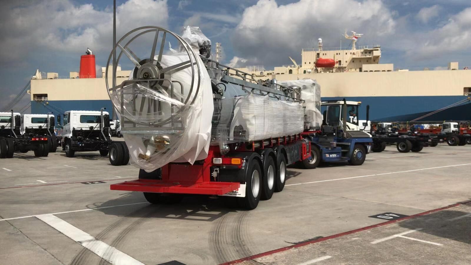 海运滚装半挂车大件运输