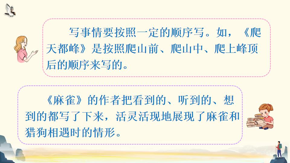 部編語文四年級上冊《交流平臺 初試身手》精品課件教案