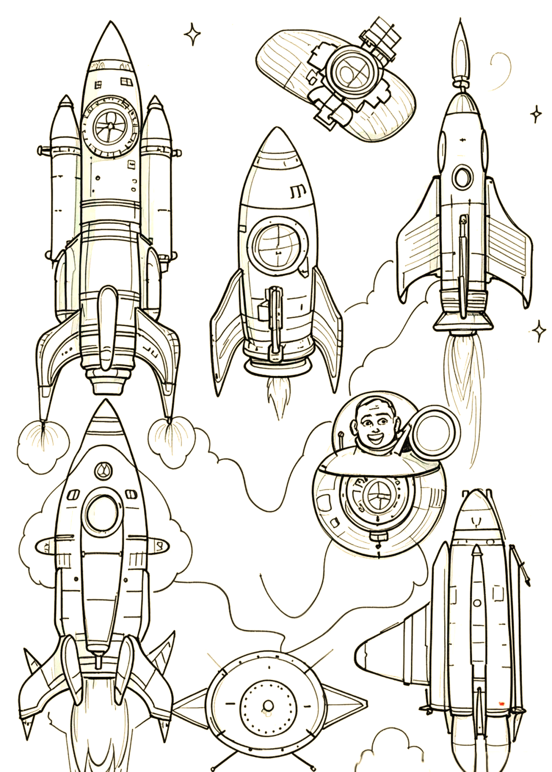 科幻科技飞船简笔画元素与技巧探索