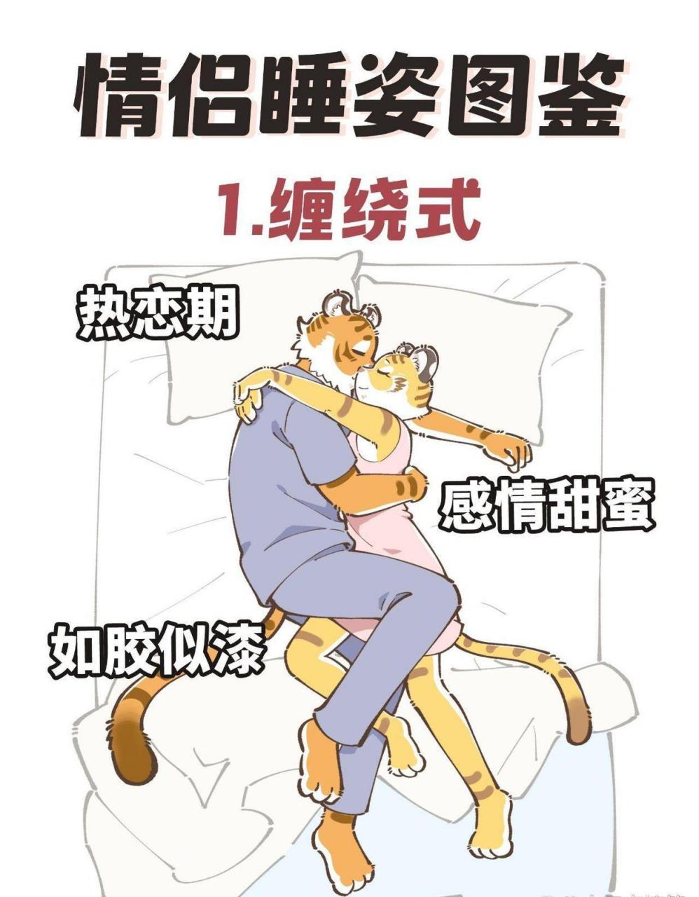 夫妻最恩爱睡姿图片