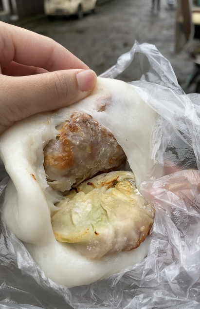 诸暨百年名小吃!草塔葱油饼年糕糳,你吃过吗?