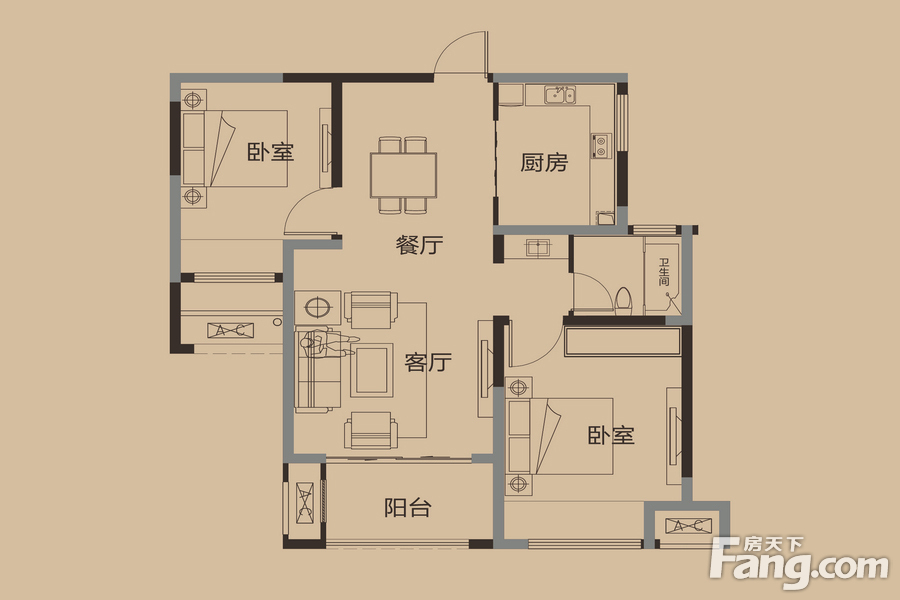 绿地中央广场户型图图片