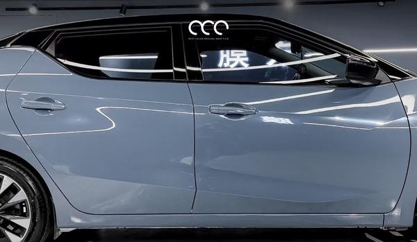 日产蓝鸟 漫彩改色膜亮水泥灰