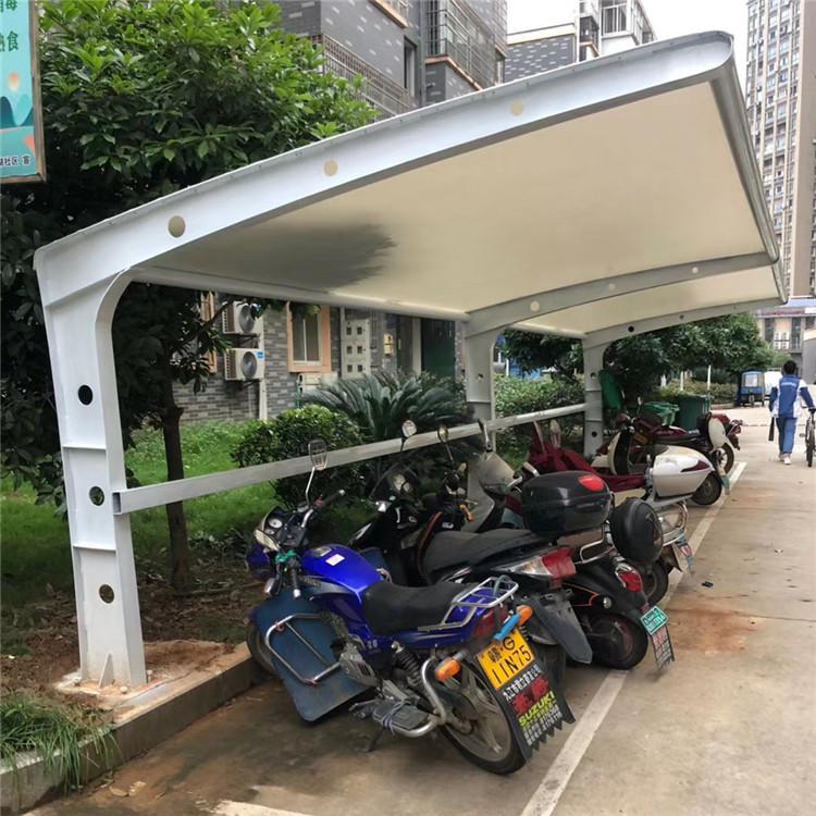 工厂员工自行车停车棚,小区电瓶车遮雨棚施工,电动车棚方案图纸