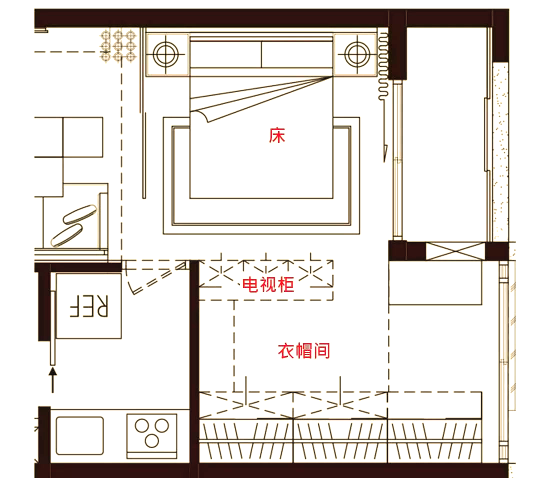 2.5㎡衣帽间的多种布局方式,让你的卧室焕发新面貌!