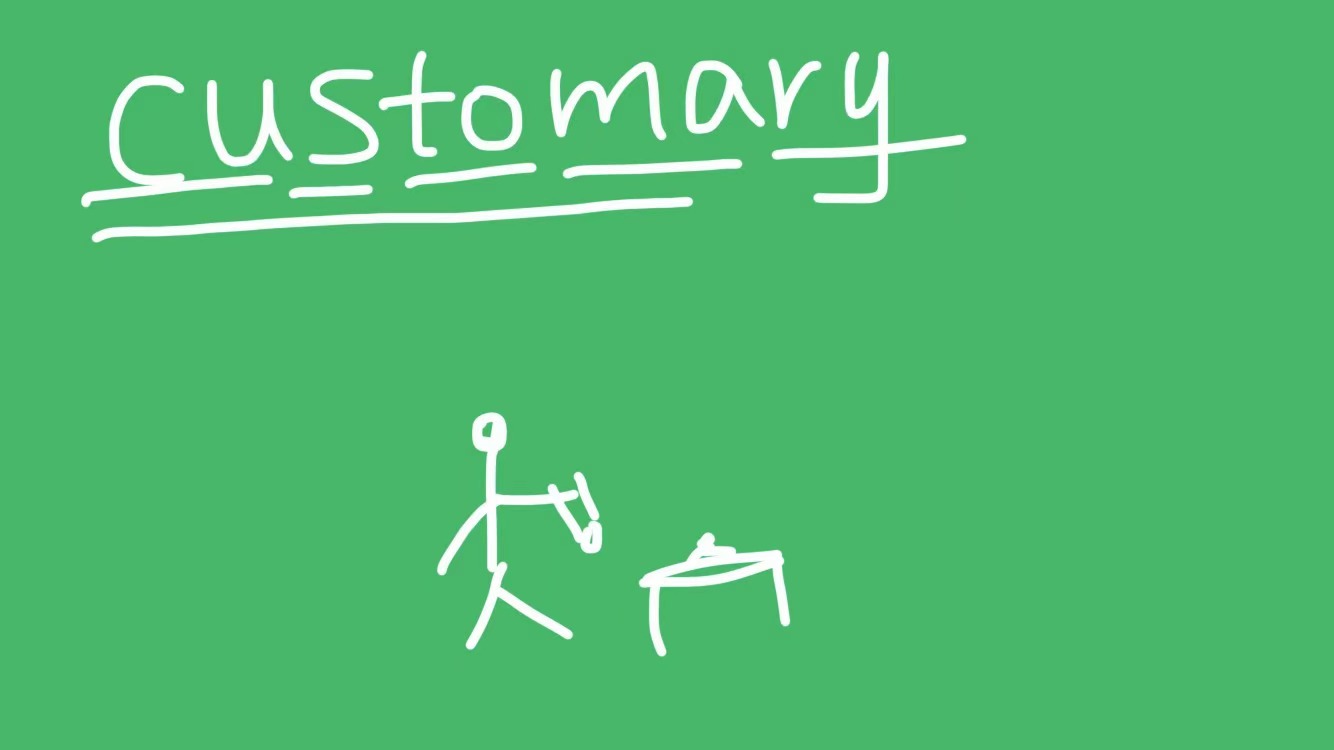 customary是什么意思?