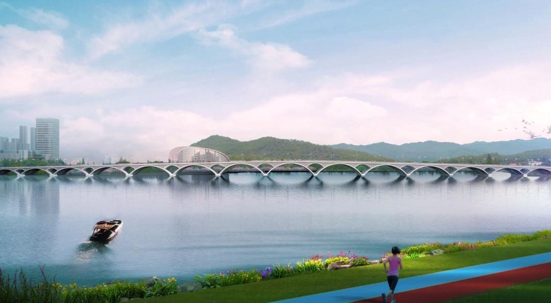 黄石磁湖大桥,建成这样了!