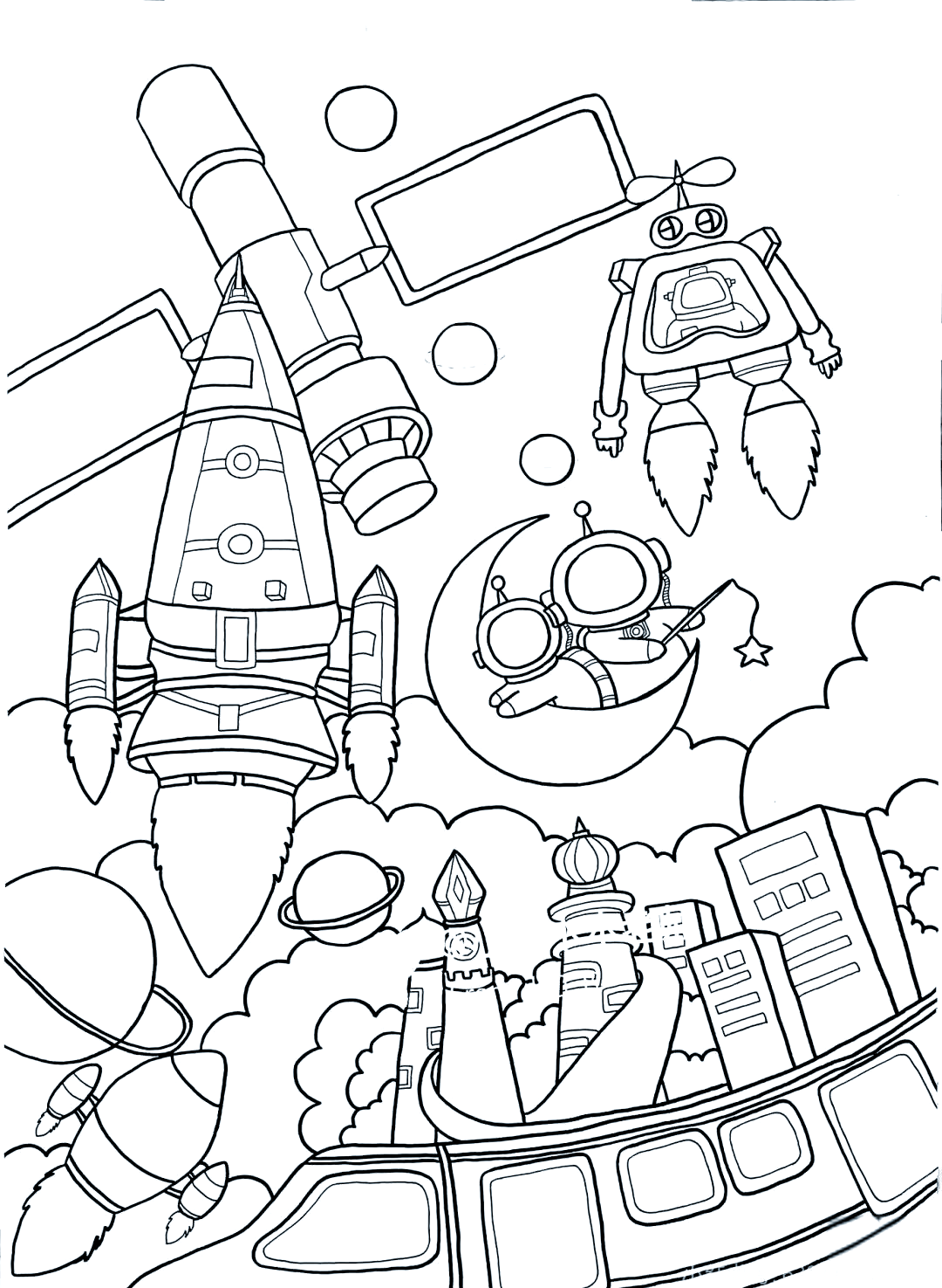 科技主题画展:探索未来城市的无限可能