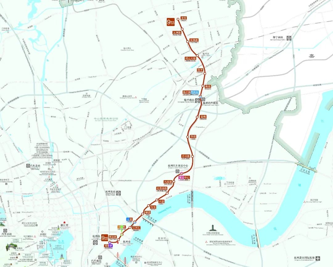 杭州地铁7号线线路图图片