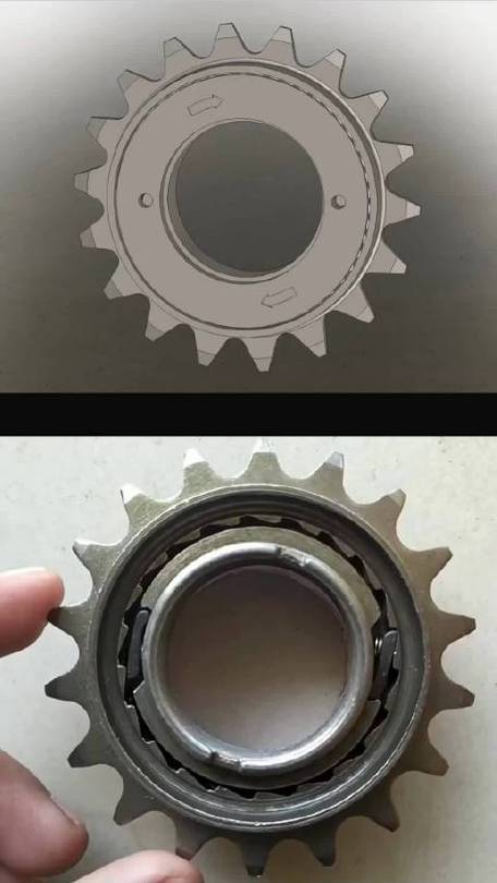 自行车飞轮结构图