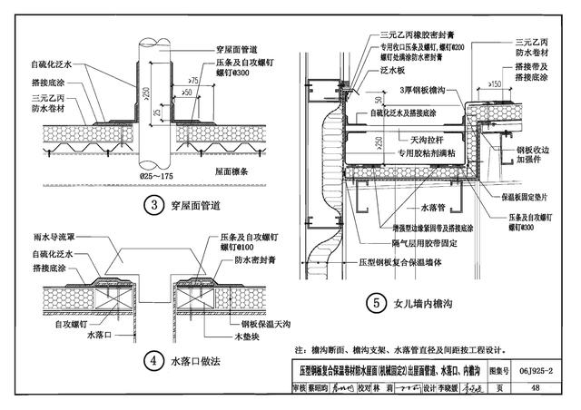 06j925-2《压型钢板,夹芯板屋面及墙体构造图集(下册)