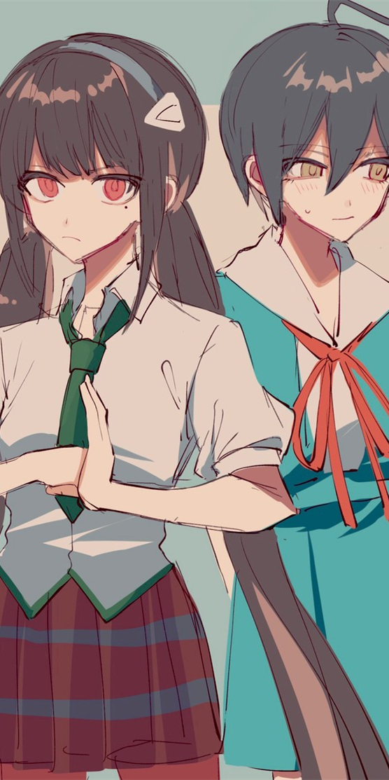 《弹丸论破》春川魔姬和其他角色的奇怪组合,动漫全面屏壁纸