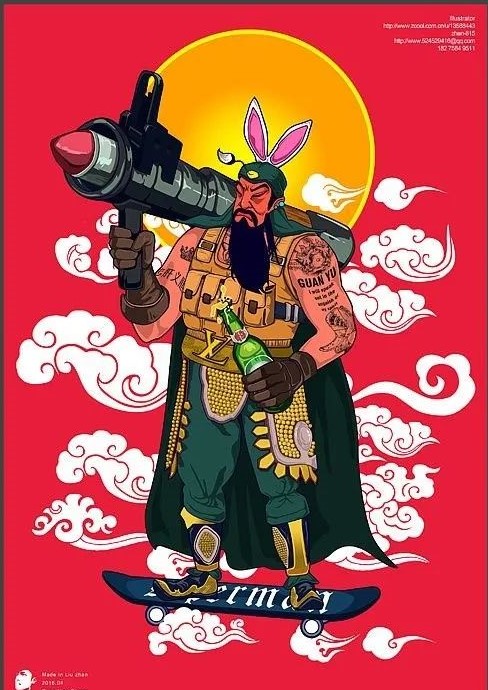 关公纹身图案推荐