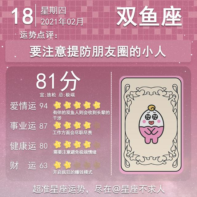 2021年2月18日运势