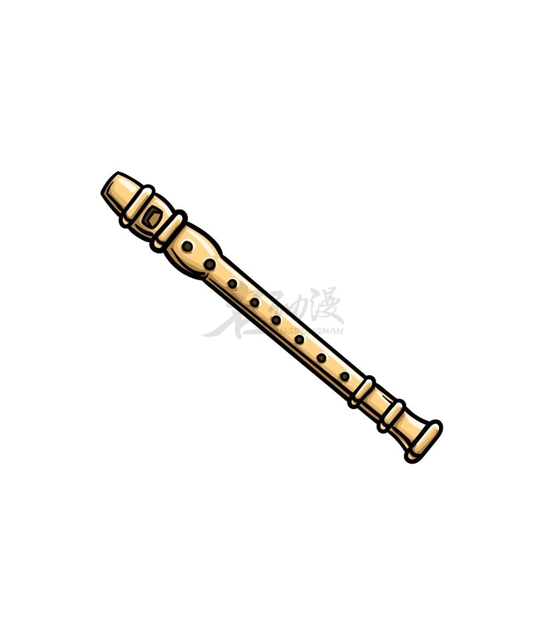 笛子绘画技法