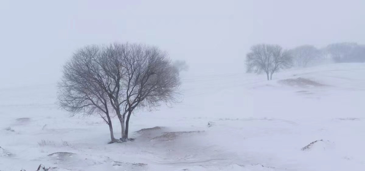 风雪意境的克什克腾旗