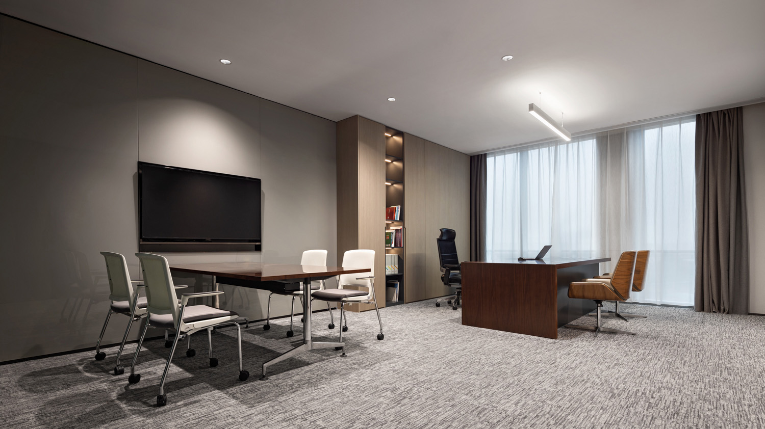 合肥写字楼装修,大气简洁的办公室设计图,办公空间设计