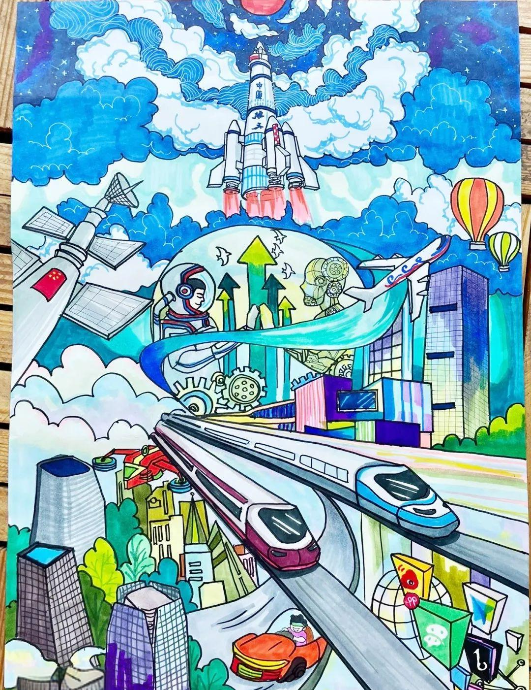 《幸福新时代》主题画创作指南:多种绘画思路助你展现新生活图景