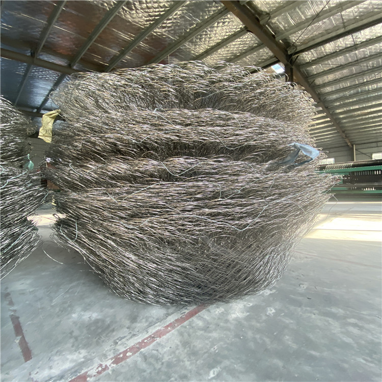 应急防汛物资合金钢丝网兜 水利防洪专用抛石钢丝网石兜