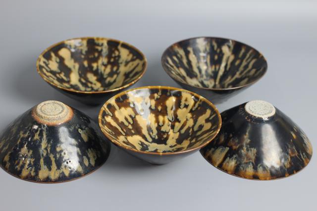 宝物藏心 敬天惜物 取法自然 武昌红巷美术馆宋代吉州窑玳瑁纹斗笠盏