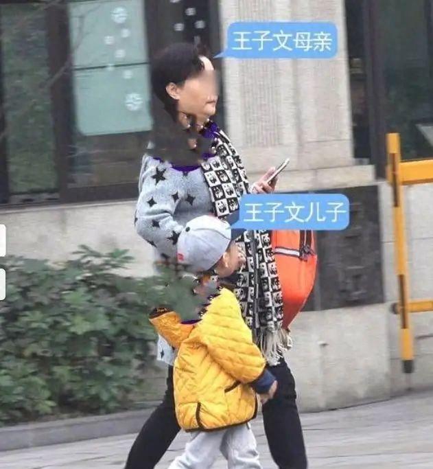 王子文和儿子合影图片