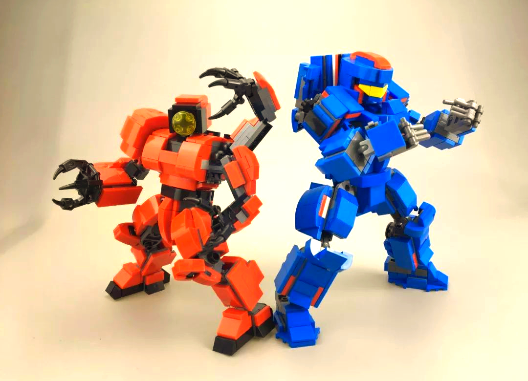 环太平洋1系列,赤红风暴机甲,动力moc作品