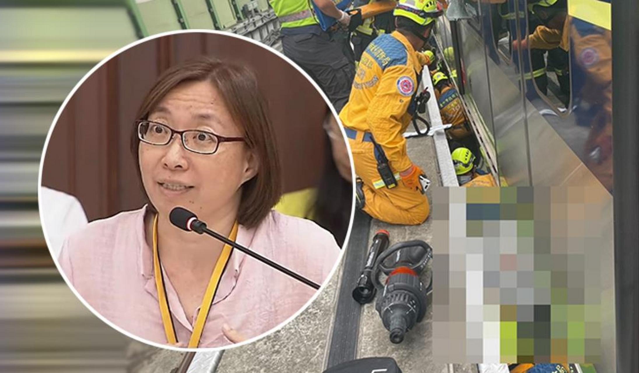 台中捷运(地铁)今日中午遭坠落的吊臂砸中车厢,导致8人受伤,1人身亡