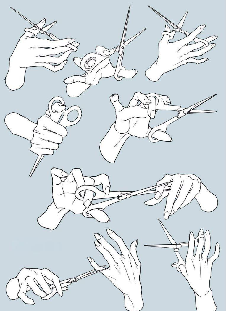 手部绘画素材大集合:结构,动态,比例,轮廓与解剖高清图集