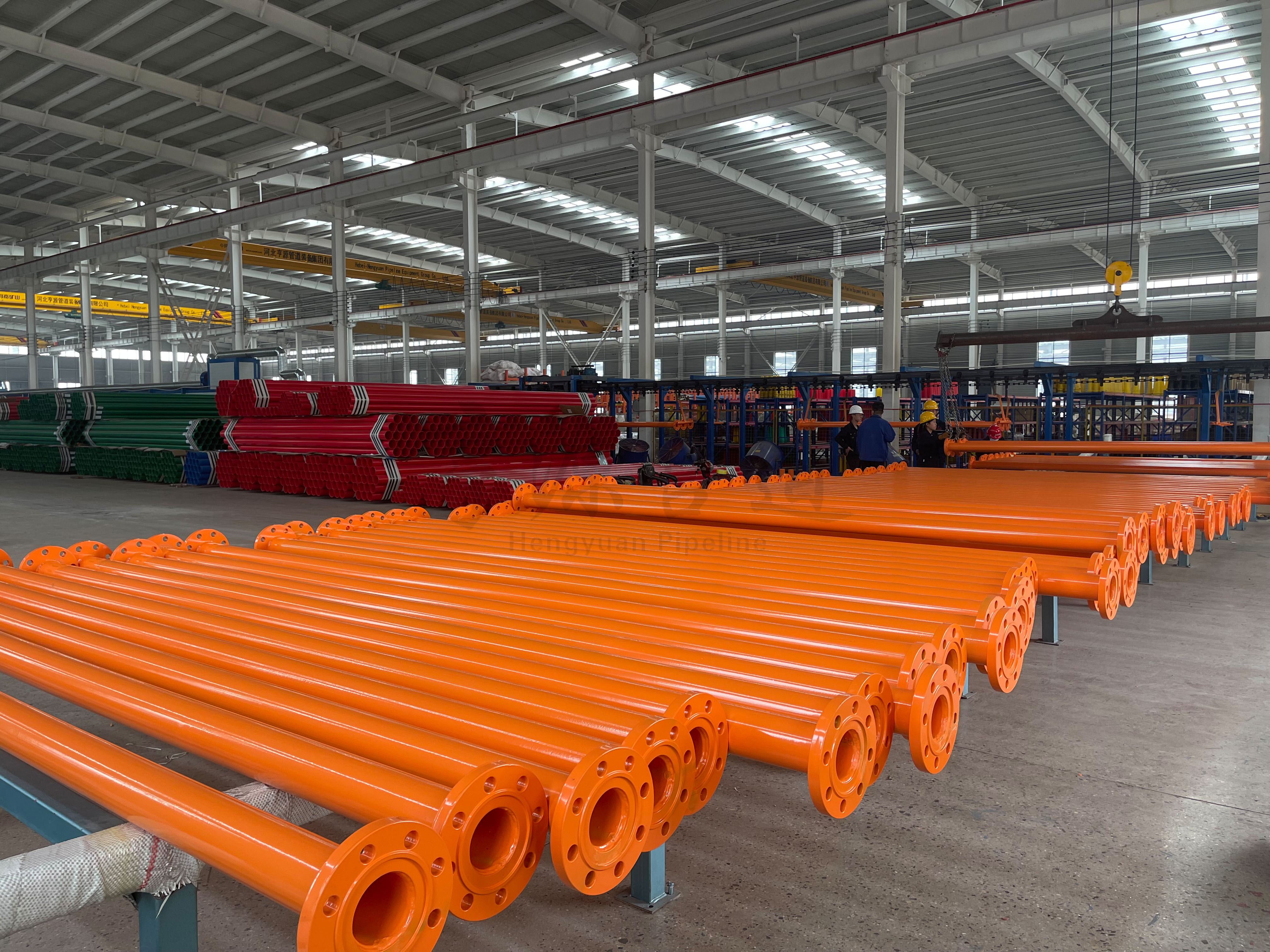 法兰连接矿用涂塑钢管