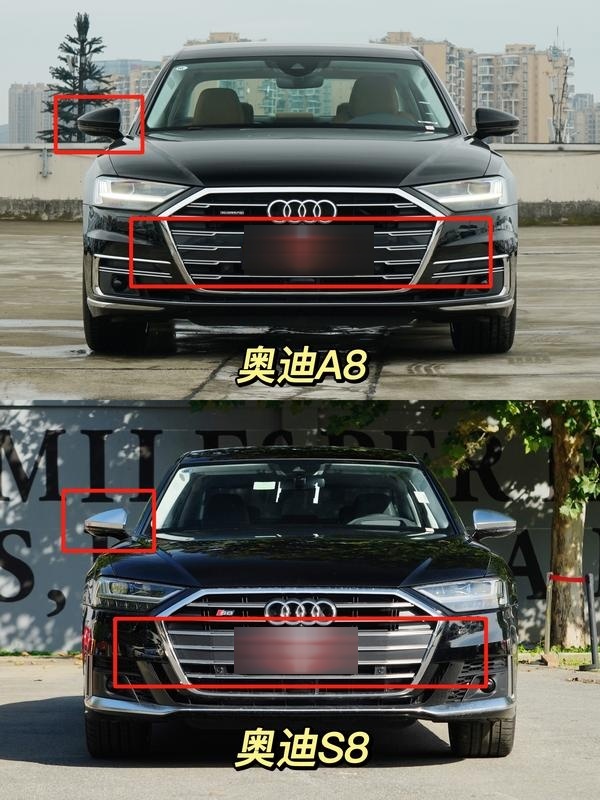 100w奥迪a8和200w的奥迪s8区别