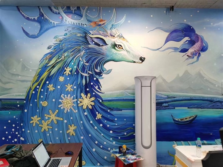 墙体彩绘公司,成都彩绘壁画有的一些特征?墙体彩绘设计师的原则