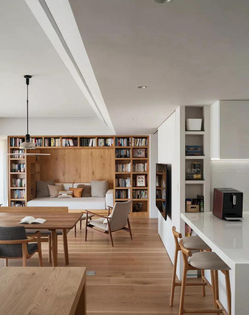 客厅卡座沙发 书柜一体!学霸都得看上瘾��  本文并不代表小编赞