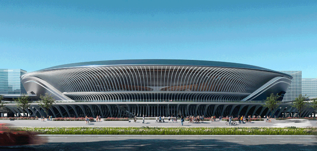 松江南站枢纽效果图