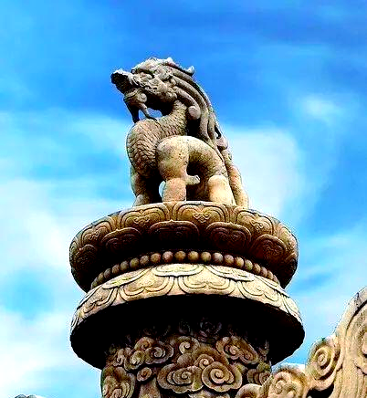 华表朝天兽望天吼的传说与现代艺术