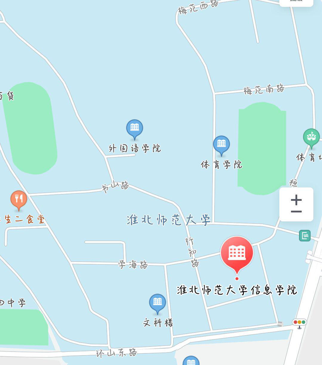 淮北师范大学校内地图图片