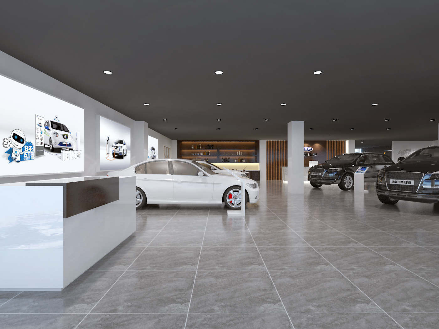 未来感十足:汽车4s店装修效果图精选