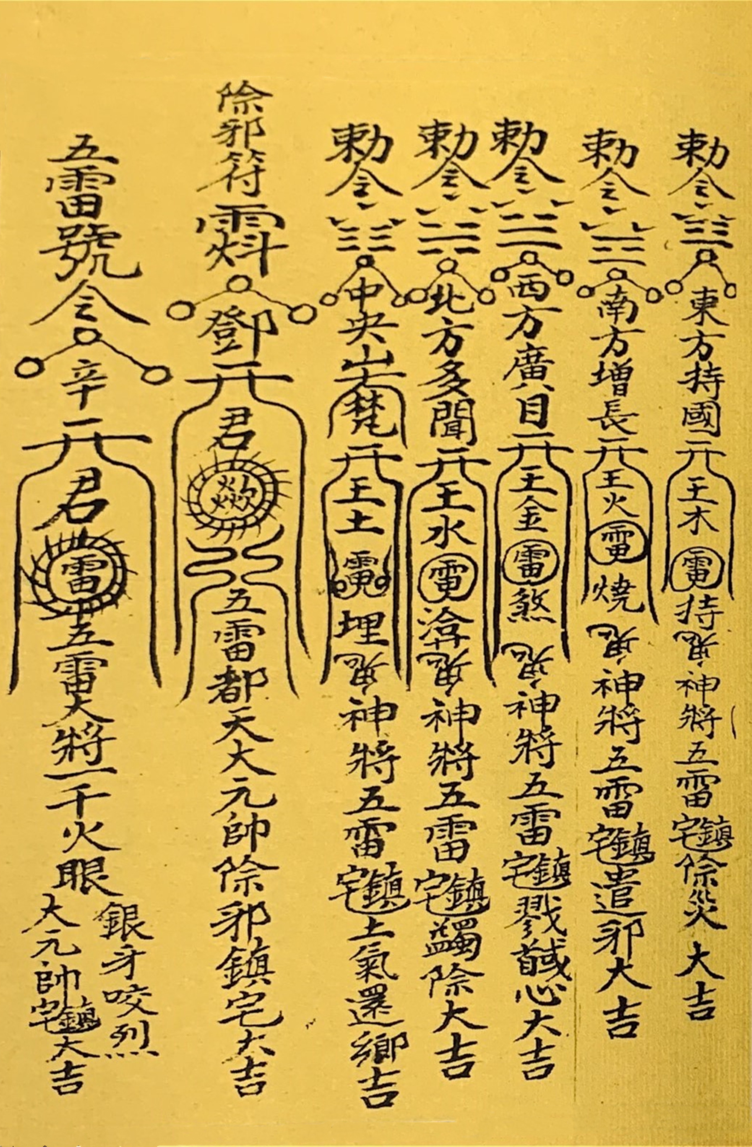 道教古籍 终南秘本五雷镇