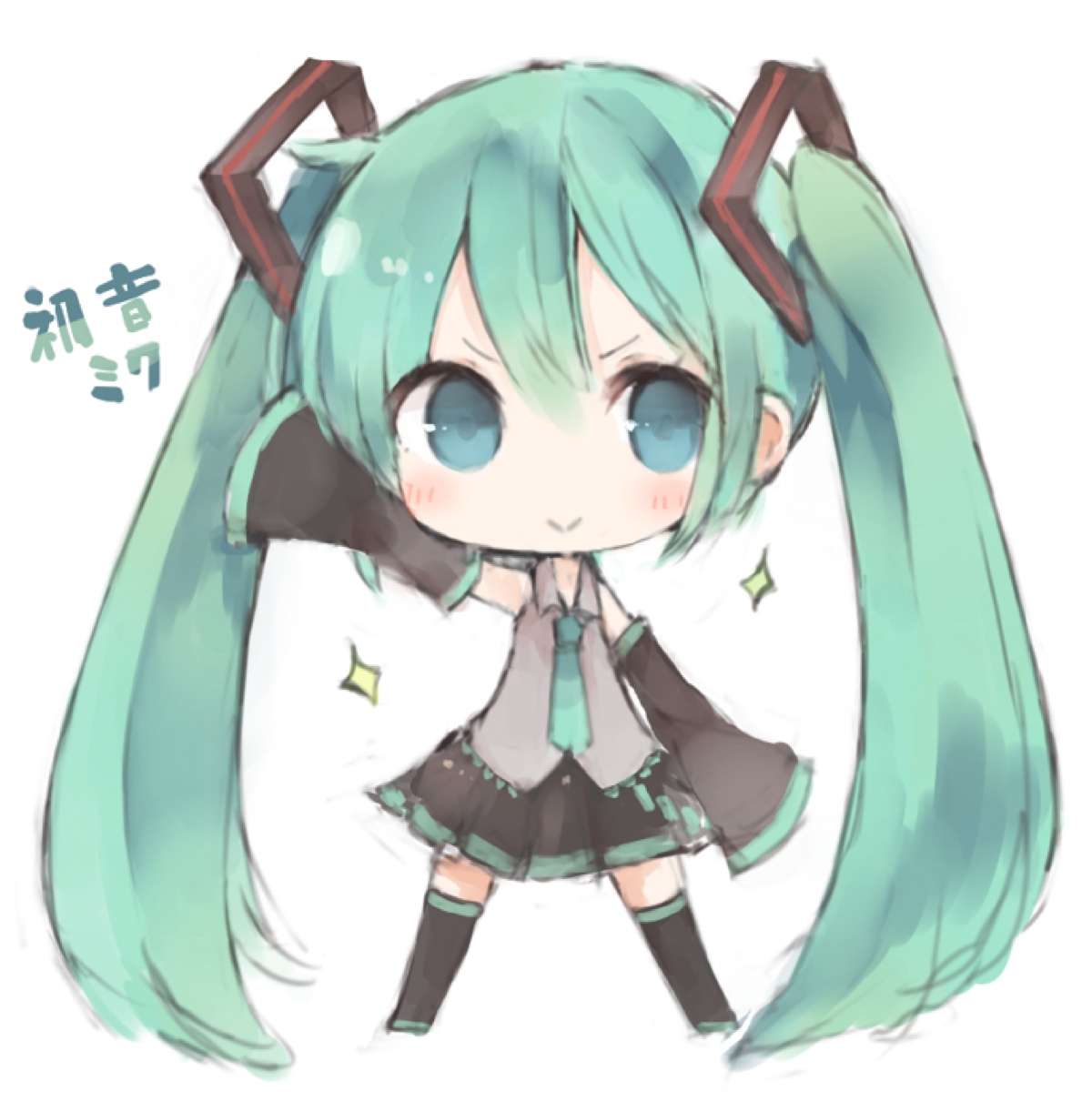 初音未来q版头像萌萌图片