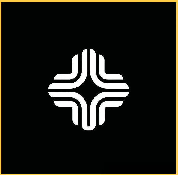 经典黑白logo的对称设计为何如此迷人