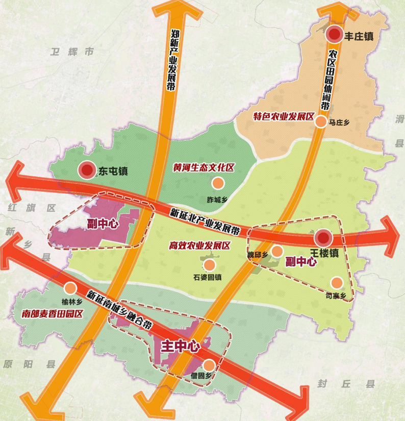 新乡市及8县市国土总体空间规划2021