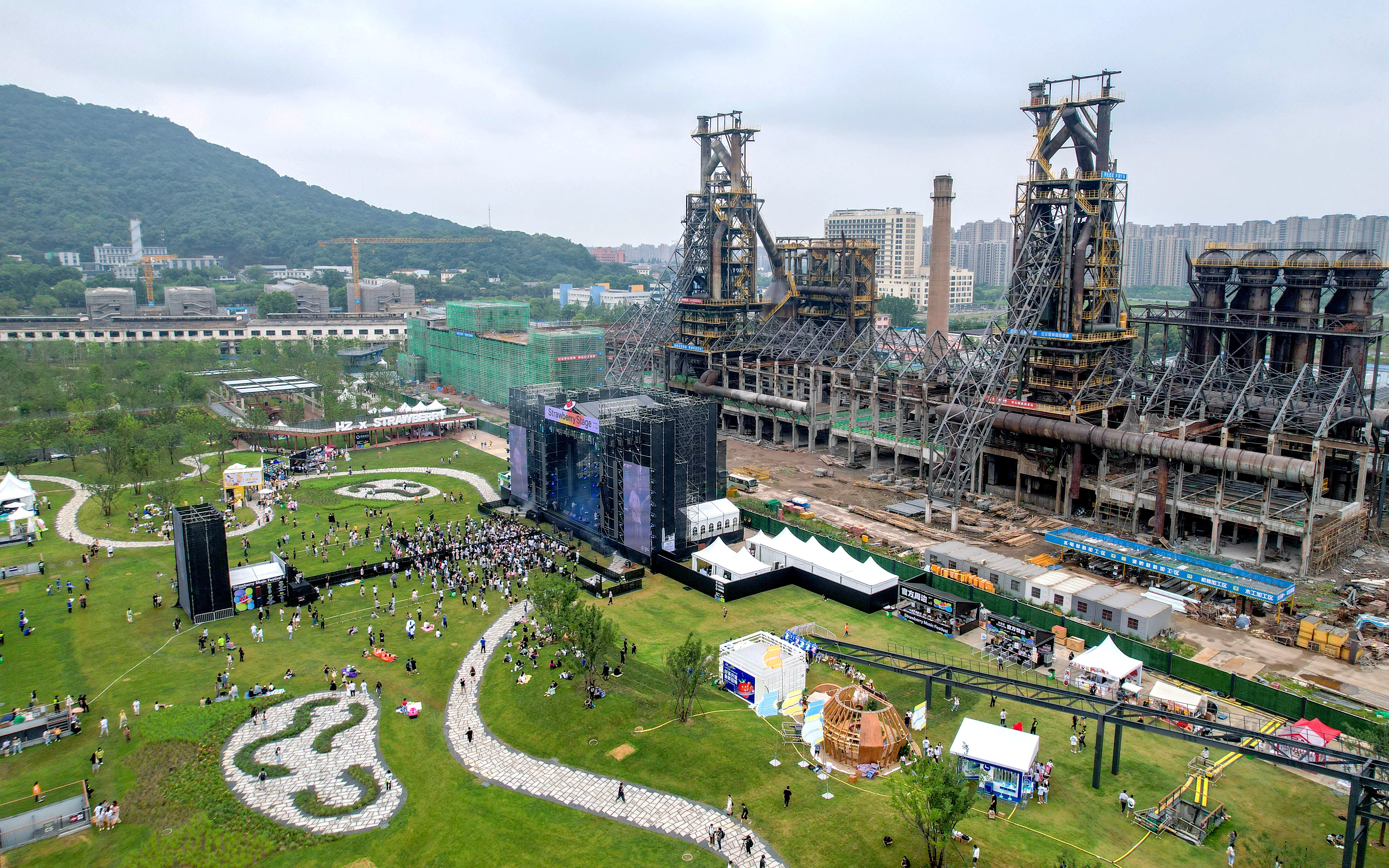 音乐节遇上工业风!大运河杭钢公园公共空间建成试运营