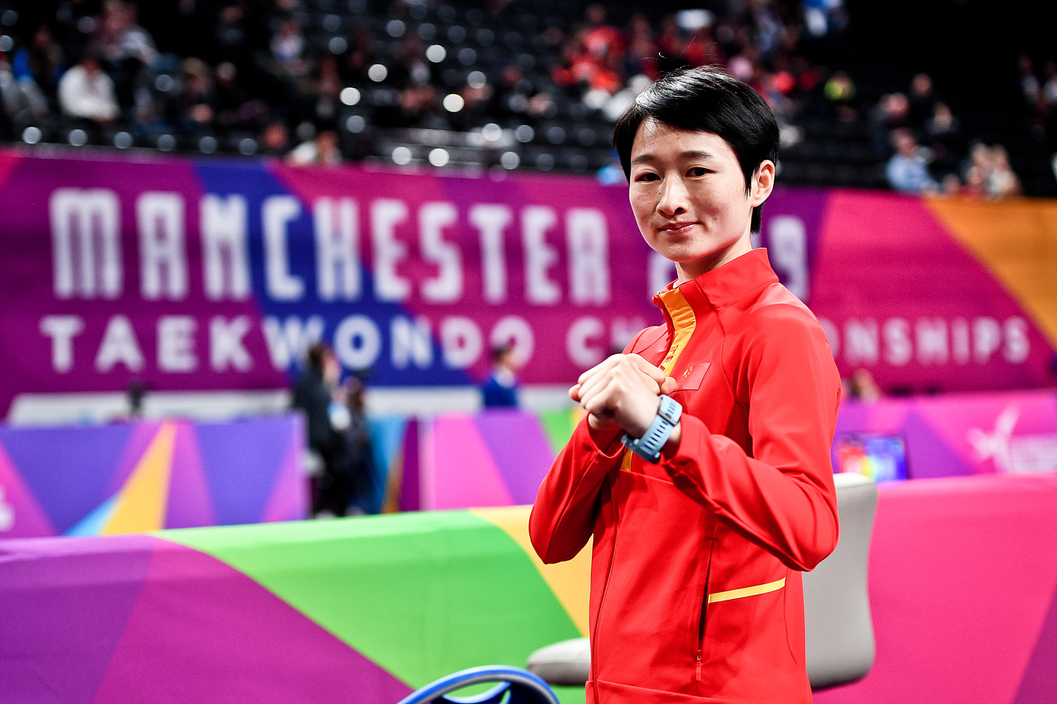 吴静钰在2019年世锦赛上留影.