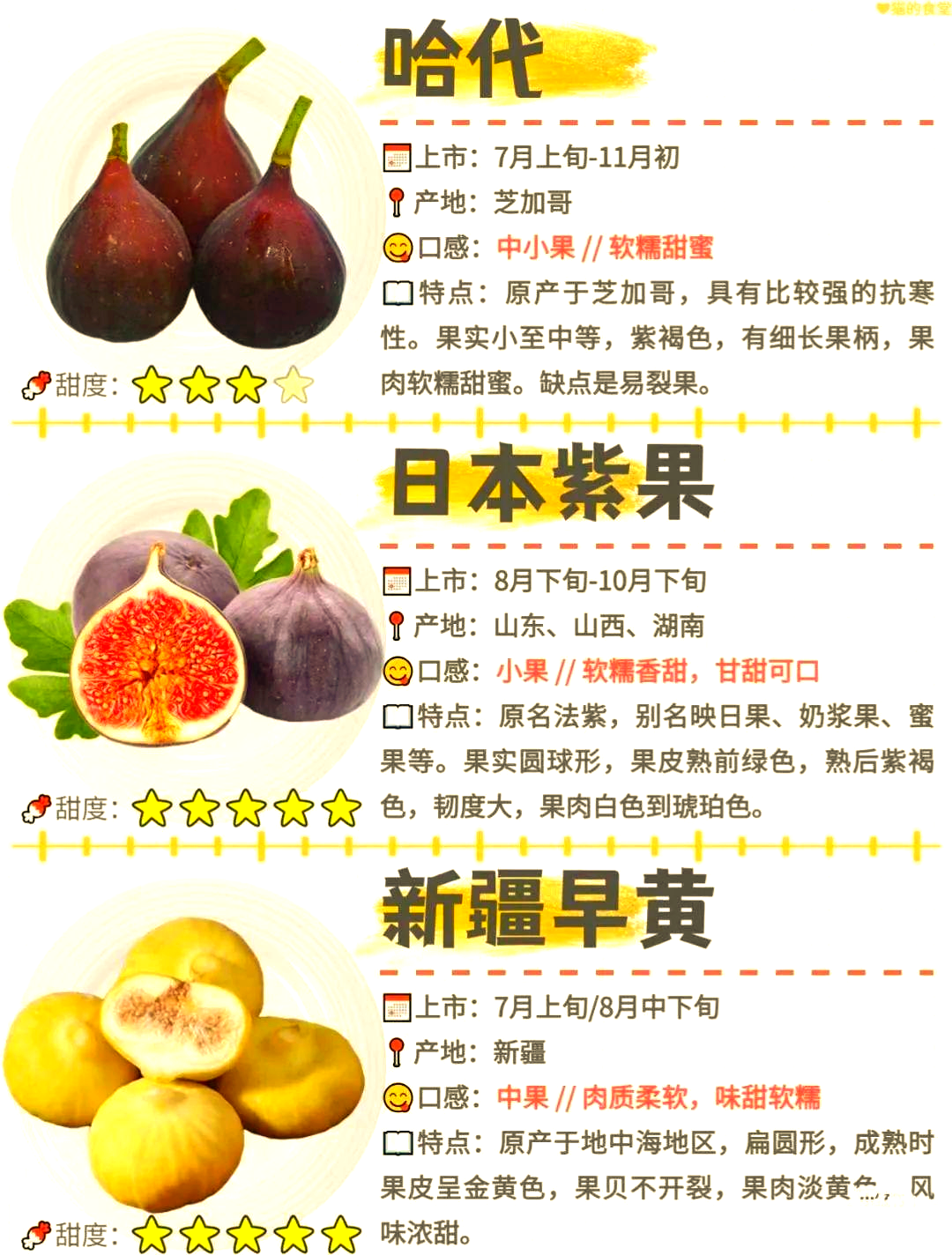 多种无花果品种,你挑选得合适吗?