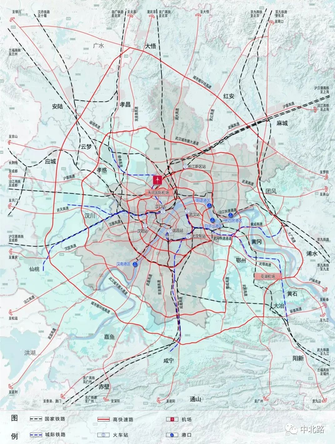 武漢市城市綜合交通體系規劃以及最近東西湖最新消息