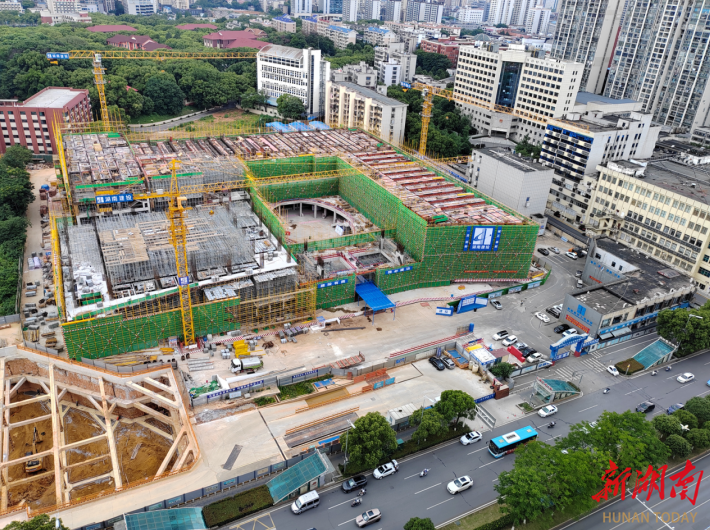 长沙市工人文化宫计划明年底竣工 原址新建项目观摩工地大有看头