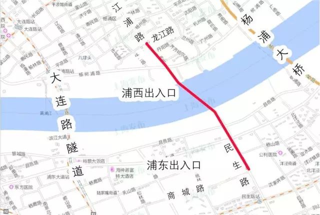 杨树浦路拓宽图图片