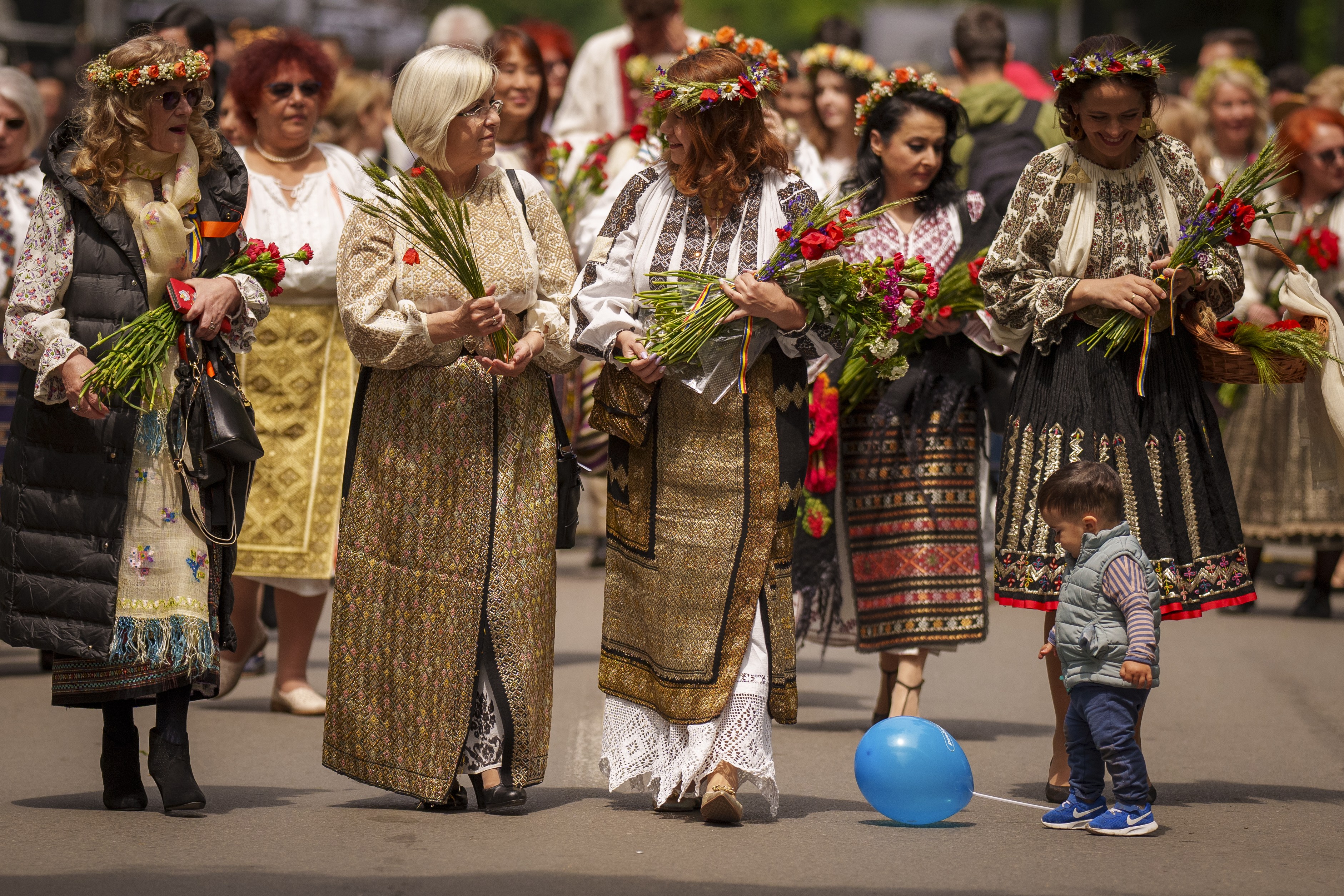 罗马尼亚庆祝民族服装日